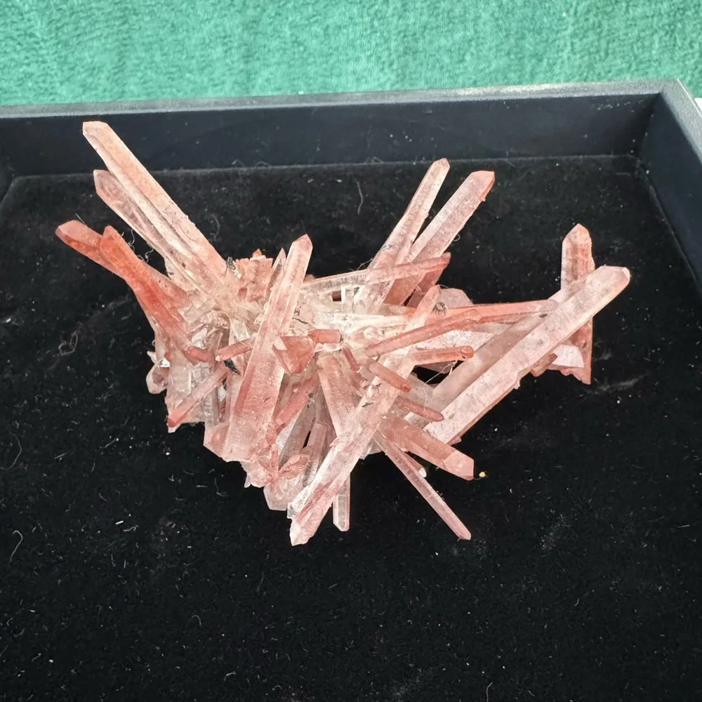 Red Quartz Cluster from Madagascar